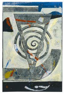 Im Gegeneinander vereint | 1995 | 80 x 50 cm | Oelkreide